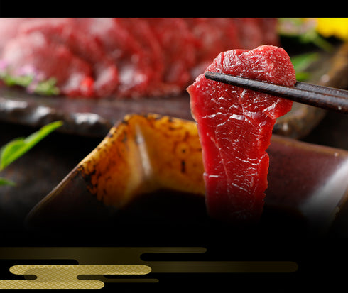 馬刺し 熊本 国産 ロース・ヤングギフトセット 400g × 2セット 【名入れ 祝い箸 ペアセット、「化粧箱小」有料オプション対応商品】 馬肉